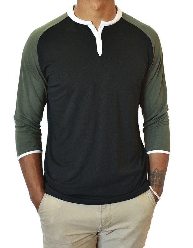 3/4 Sleeve Henley