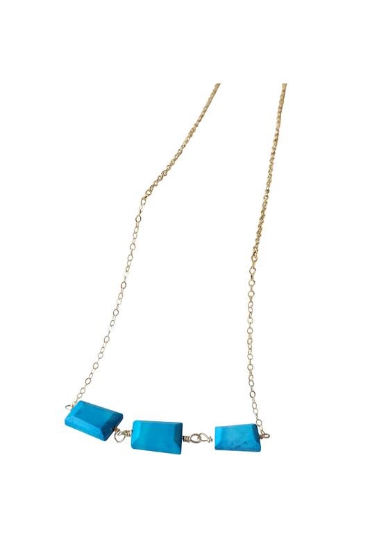 Baker Beach 3 Stone Necklace