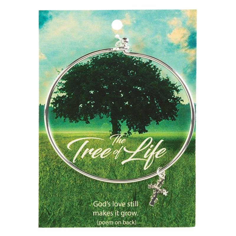 Bangle Tree Of Life Silver Plated