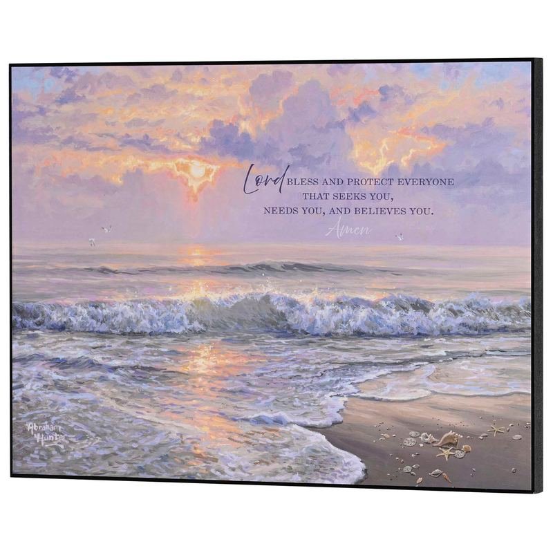 Wall Plaque Lord Bless And Protect 16x12