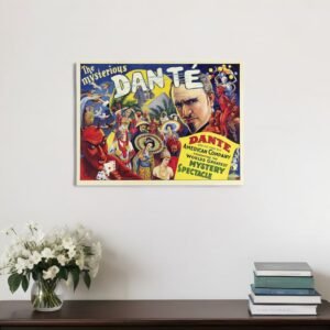 The Mysterious Dante Vintage Magic Unframed Print Wall Art