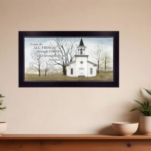 I Can Do All Things 1 Black Framed Print Wall Art