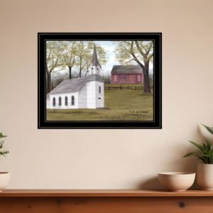 Faith and Freedom 5 Black Framed Print Wall Art