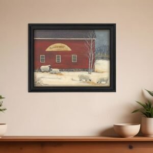 Hartwick Wool Co Black Framed Print Wall Art