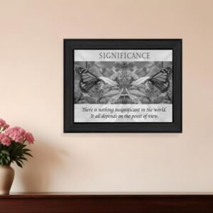 Significance 5 Black Framed Print Wall Art