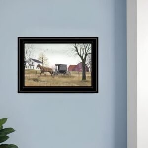 Goin to Market 3 Black Framed Print Wall Art