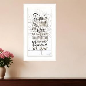 Family 4 White Framed Print Wall Art