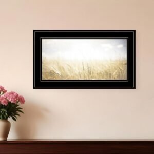 Fields of Gold 2 Black Framed Print Wall Art