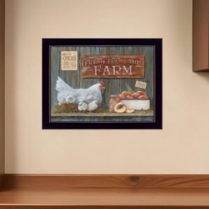Fresh from the Farm 1 Black Framed Print Wall Art