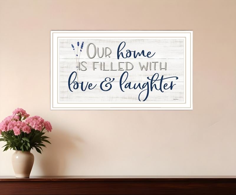 Our Home White Framed Print Wall Art