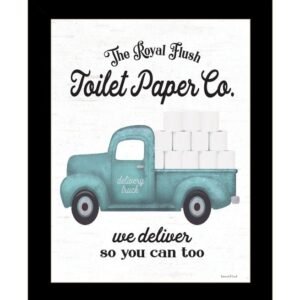 Toilet Paper Co Black Framed Print Bathroom Wall Art
