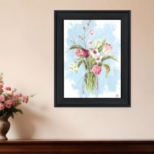 Flourish Black Framed Print Wall Art