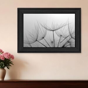 Love is a Delicate Flower Black Framed Print Wall Art