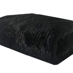 Plutus Black Mink Faux Fur Luxury Throw