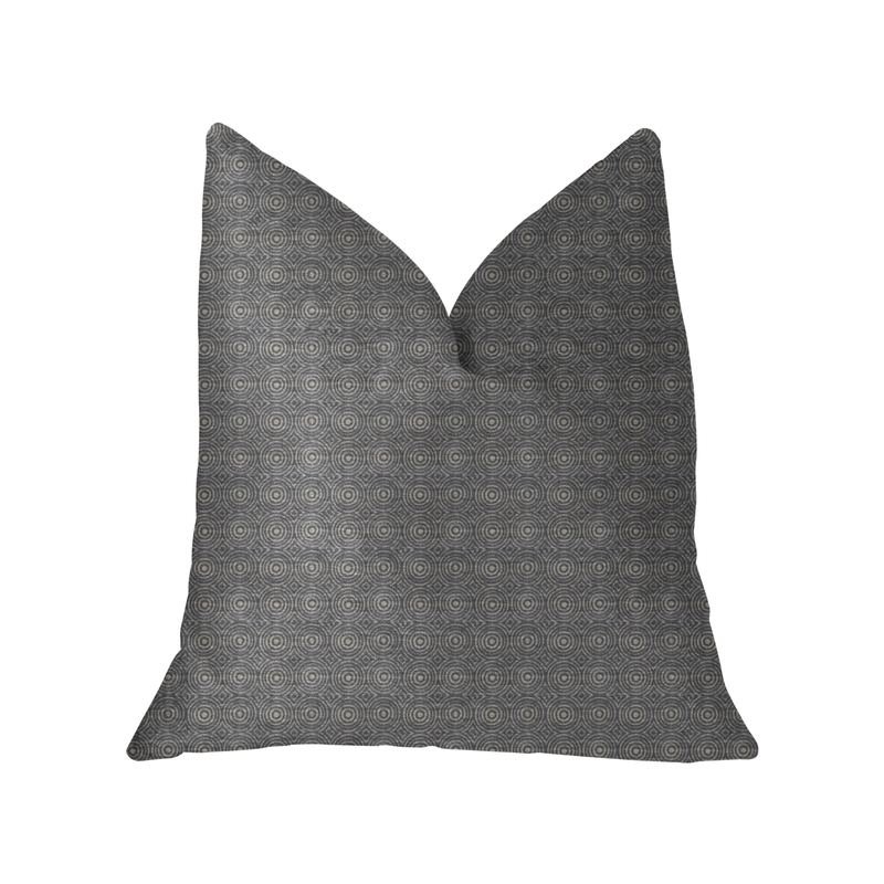 Plutus Halo Knights Blue and Gray Luxury Throw Pillow