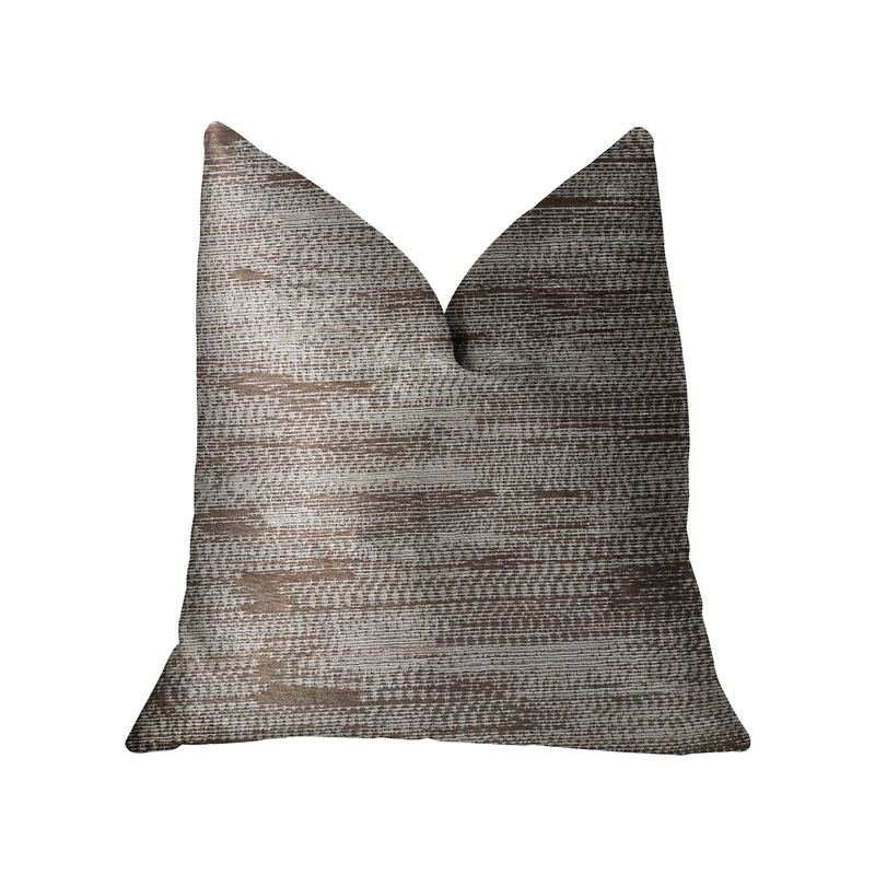 Plutus Pretty Oasis Brown Luxury Throw Pillow