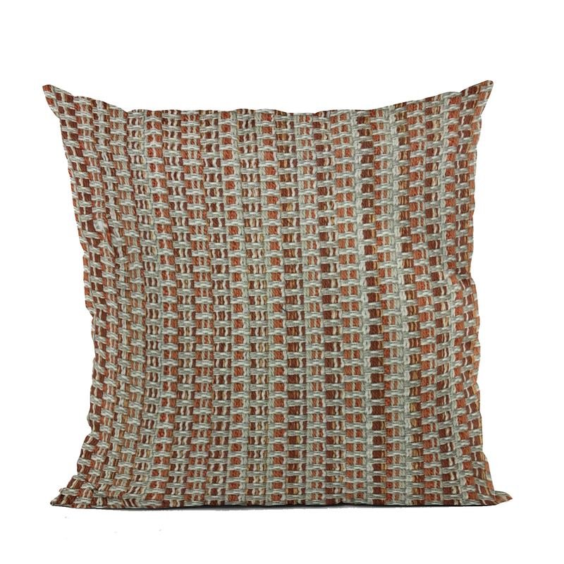 Plutus Multi-Color Weave Stripe Luxury Throw Pillow