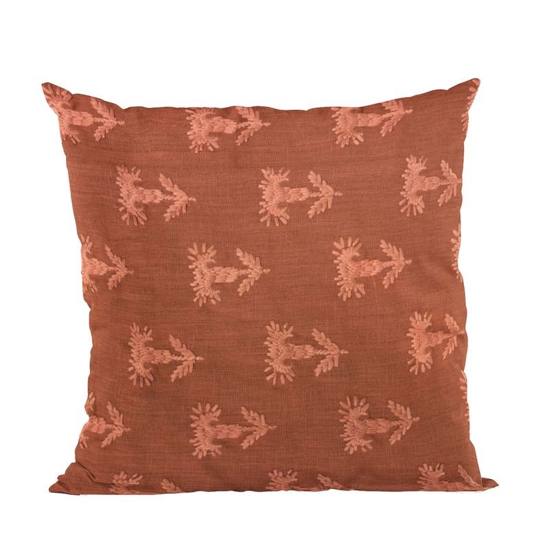 Plutus Red Growth Motif Luxury Throw Pillow