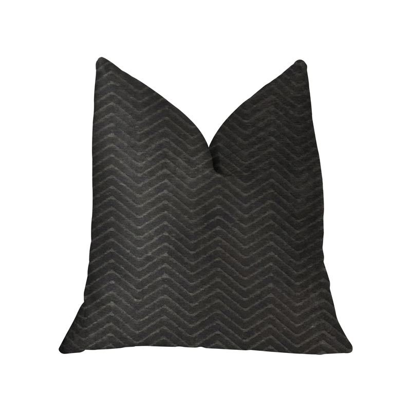Plutus Black Panther Black Luxury Throw Pillow