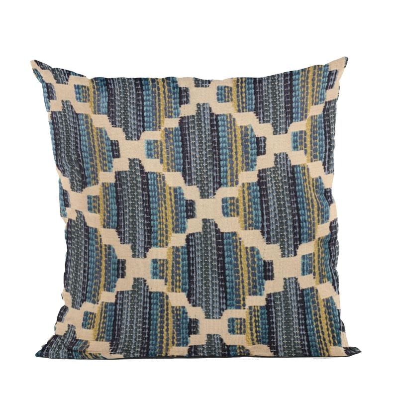 Plutus Blue Lights Diamond Luxury Throw Pillow