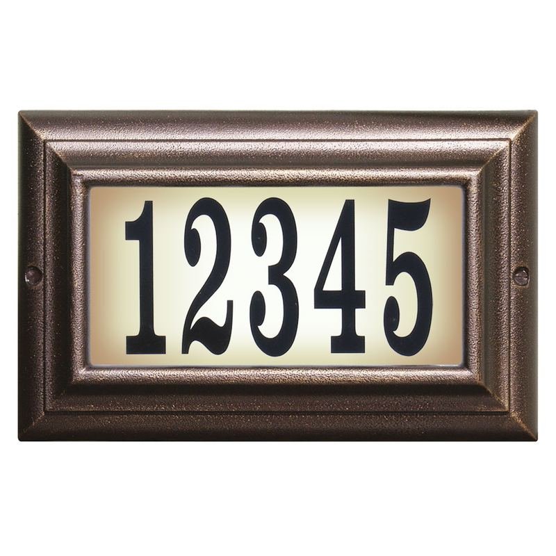 Edgewood Lighted Address Plaque