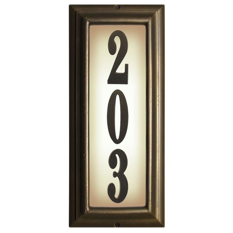 Edgewood Lighted Address Plaque