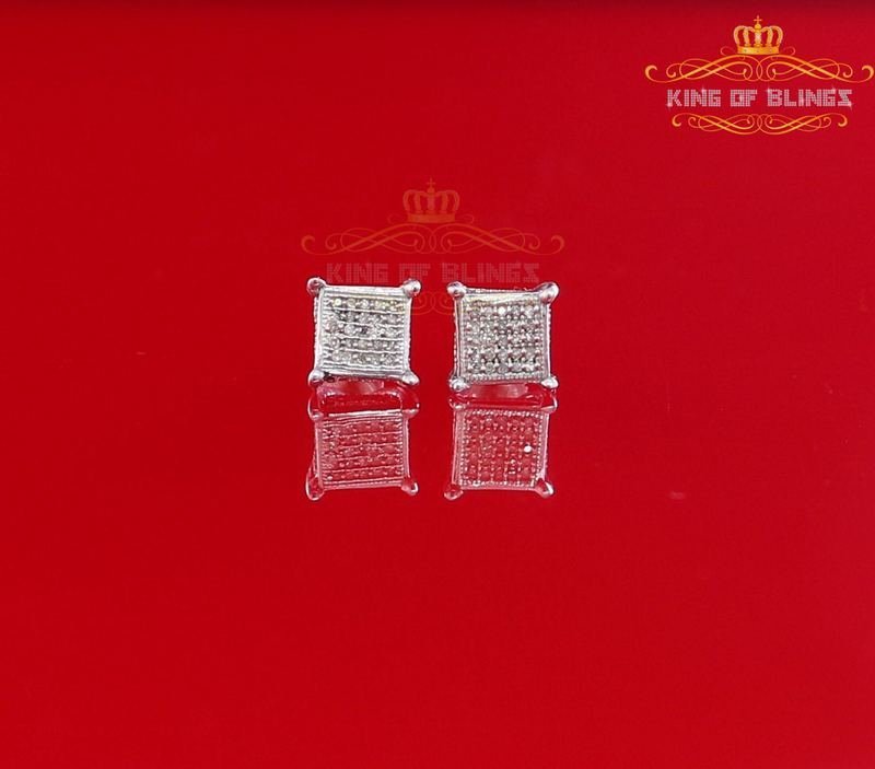 0.15ct Carat Diamond Stud Earrings for Women Sterling Silver stud for men