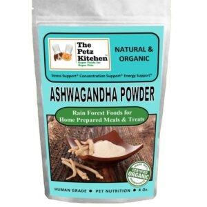 Ashwagandha Powder - Stress, Concentration & Energy Support*  The Petz Kitchen Dogs Cats