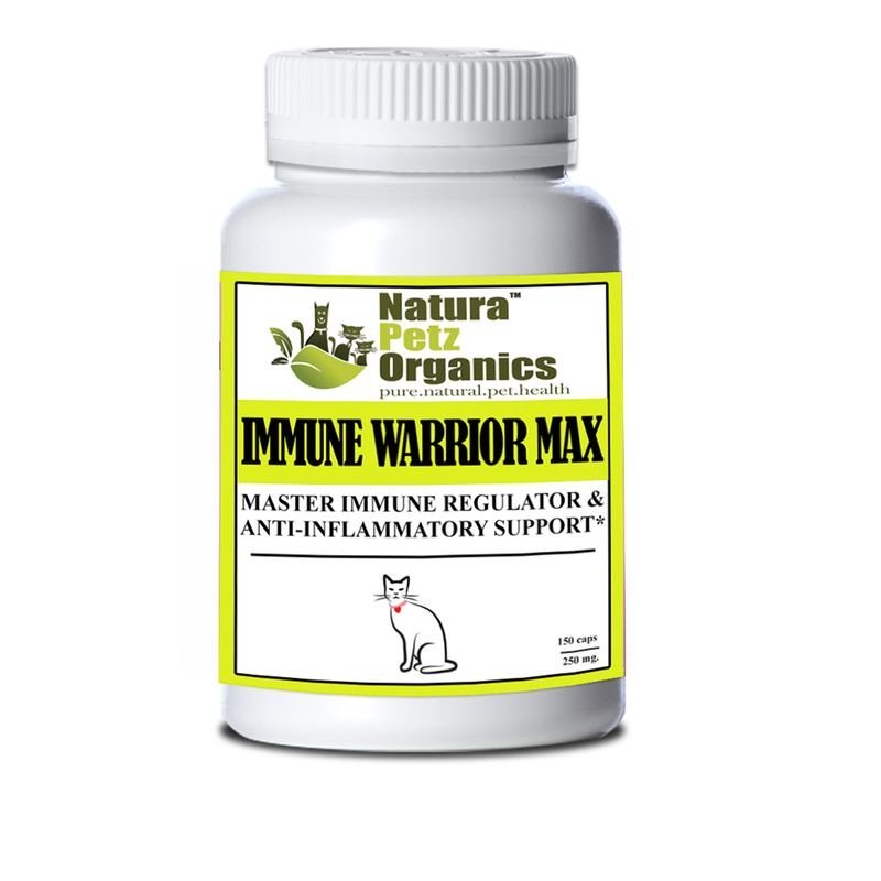 Immune Warrior Max Master Blend Capsules* Immune Regulator & Anti-Inflammatory Support* For  Dogs & Cats