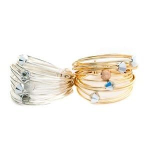 Marcia Wire Wrap Ring with Swarovski Crystals