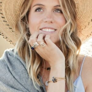 Marcia Wire Wrap Ring with Swarovski Crystals