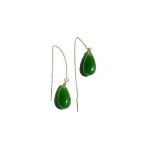 Waterdrop Lab jade drop earrings