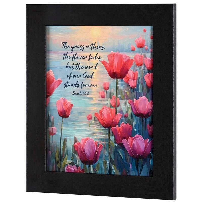 Framed Wall Art The Grass Withers 11x14