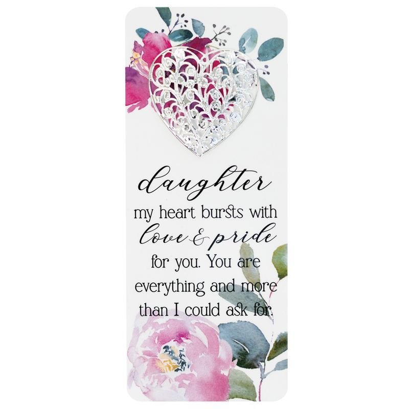 Embellished Bookcard Daughter, My Heart