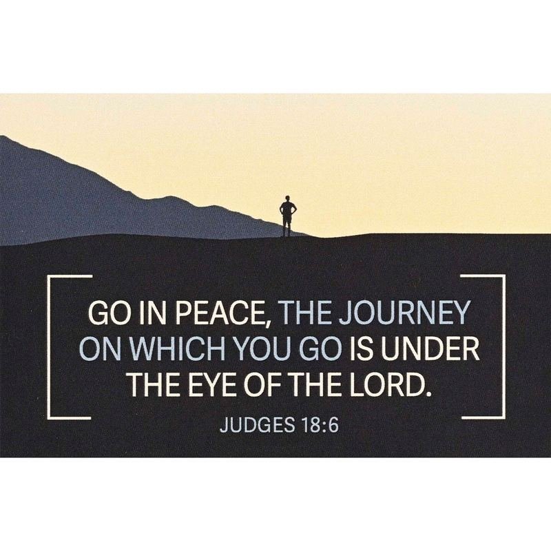 Itty Bitty Card Go In Peace Judges 18:6