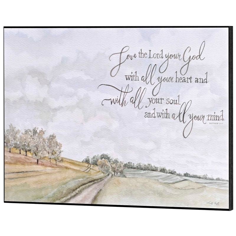 Wall Plaque Love God With Whole Heart