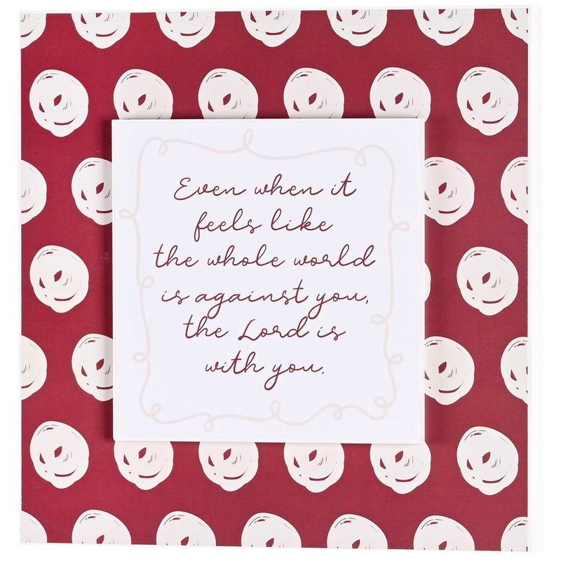 Stacked Wall Plaque Even When The Lord