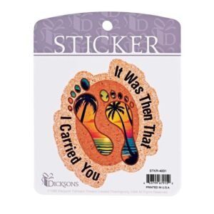 Sticker Footprints Palm Trees And Feet