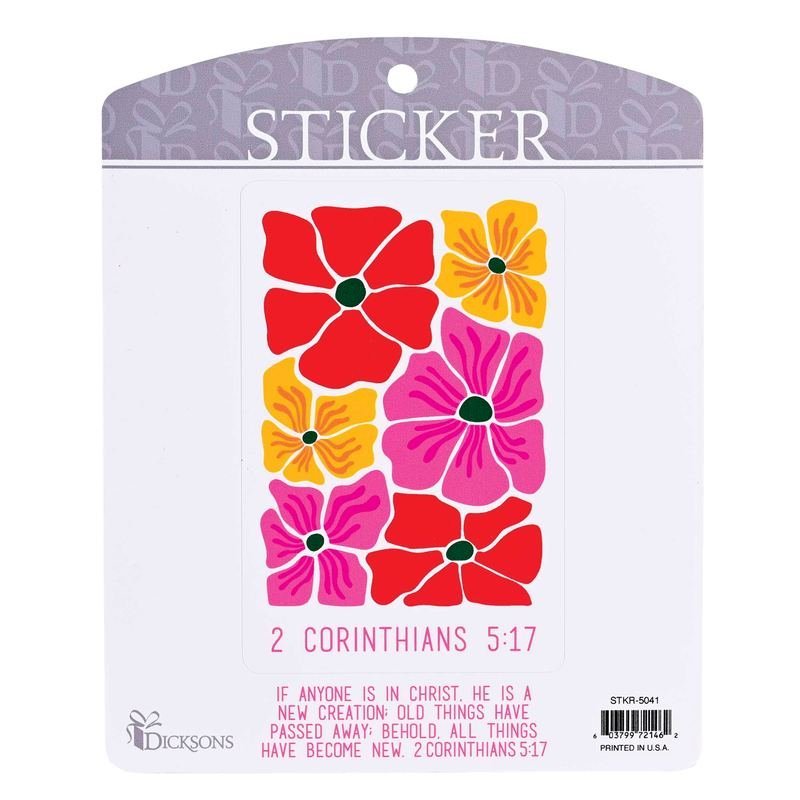 Sticker Floral If Anyone Is In Christ