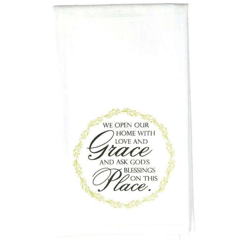 Dishtowel We Open Our Home Cotton