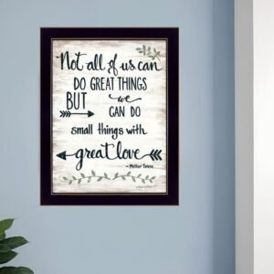 Great Love 1 Black Framed Print Wall Art