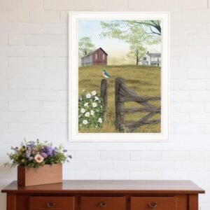 Mornings Glory 3 White Framed Print Wall Art