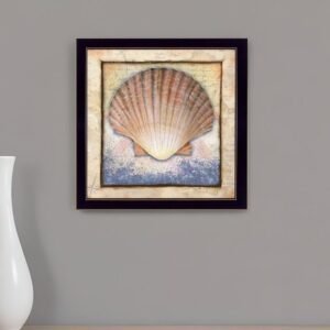 Shell Black Framed Print Wall Art