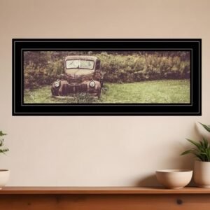 Rusty Clearing 2 Black Framed Print Wall Art