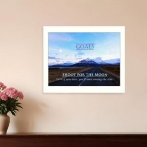 Goals 4 White Framed Print Wall Art