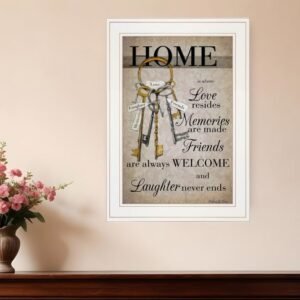 House Keys 1 White Framed Print Wall Art