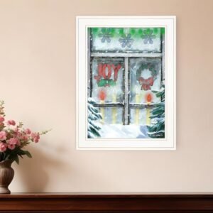 Christmas Joy 1 White Framed Print Wall Art