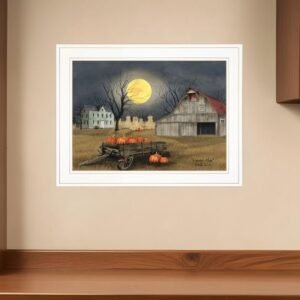 Harvest Moon 5 White Framed Print Kitchen Wall Art