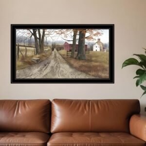 The Road Home 9 Black Framed Print Wall Art