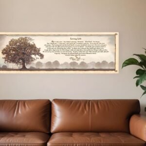 Living Life 10 White Framed Print Wall Art